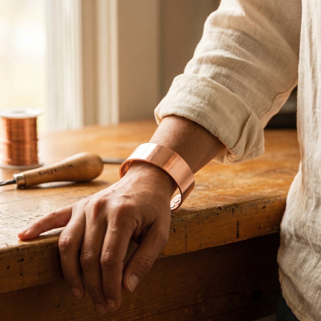 Bracelet en cuivre Enclume