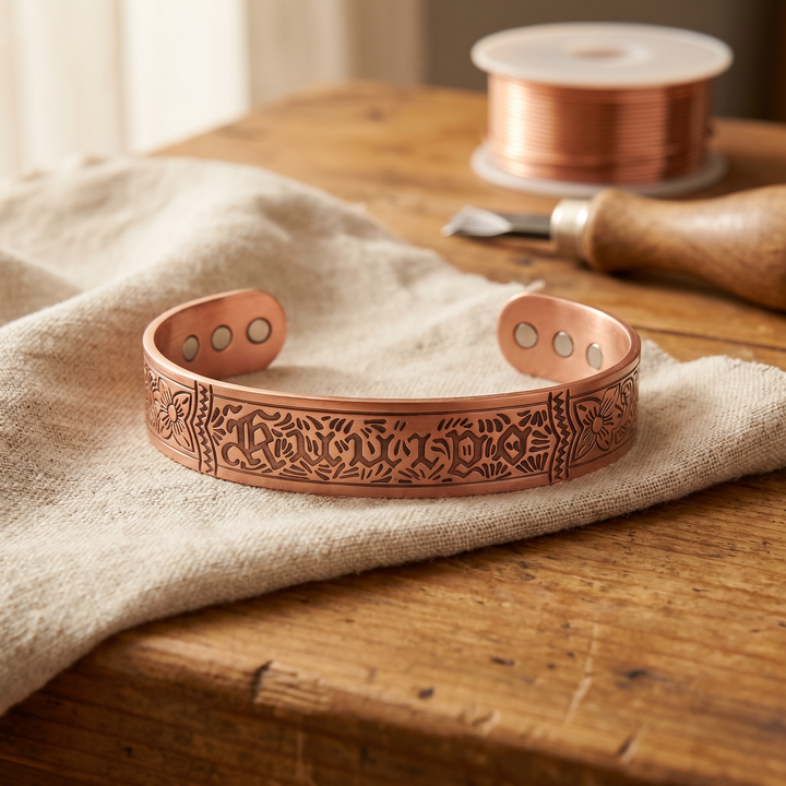 Bracelet en cuivre Flux