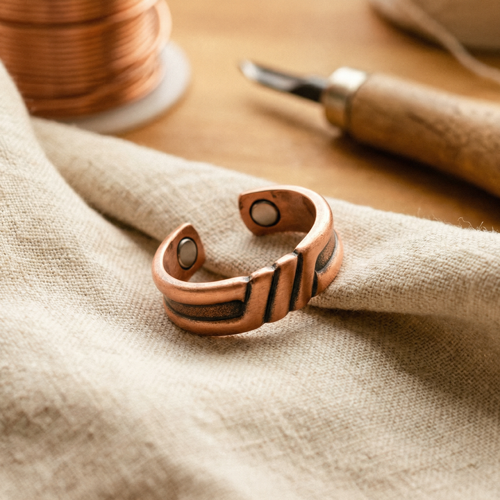 Bague en Cuivre d'Algues