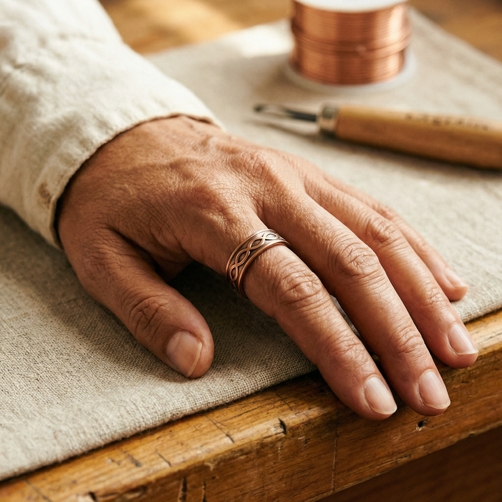Bague en cuivre Charbon