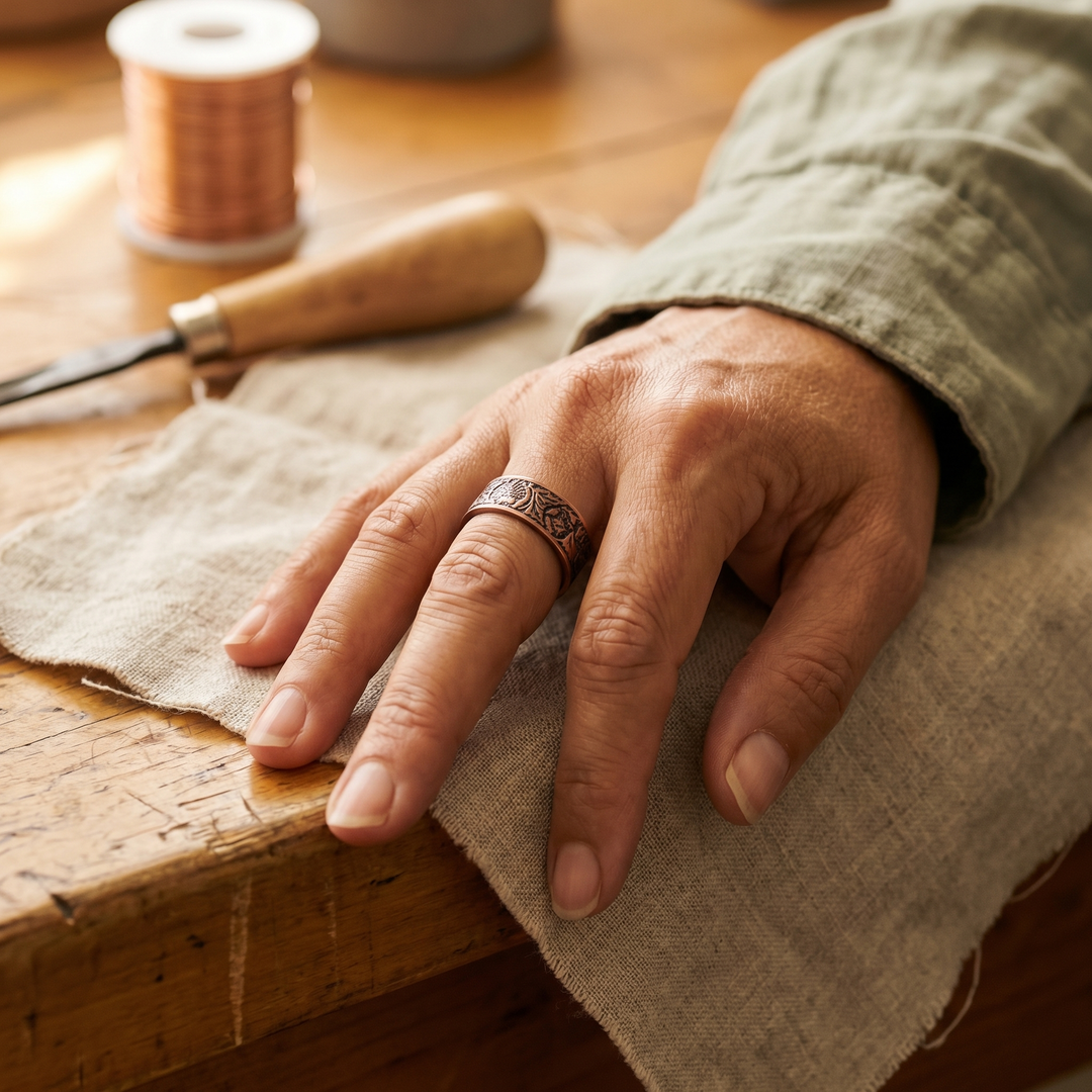 Bague en cuivre Tronc