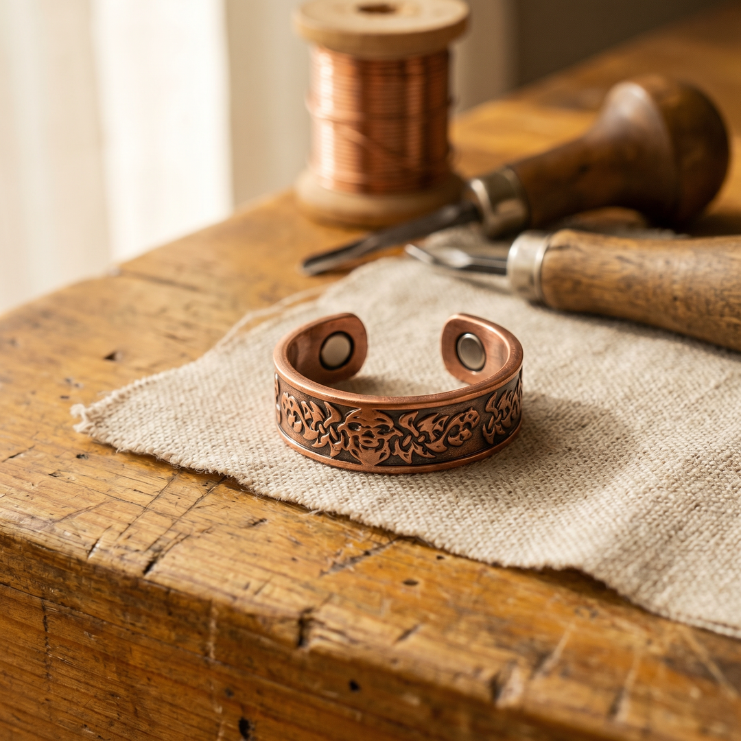 Bague en cuivre Argile