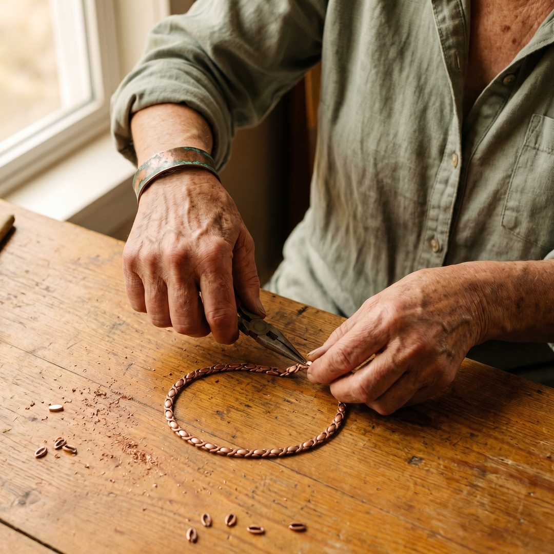 Collier en cuivre Cèdre