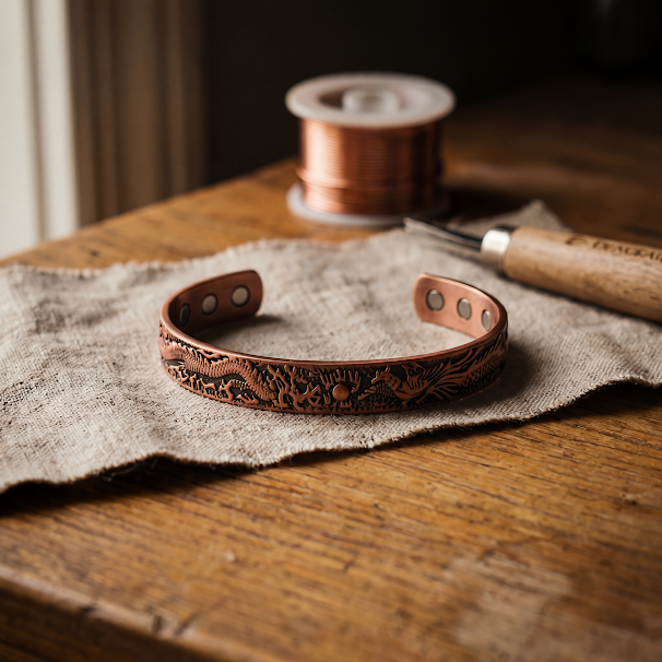 Bracelet en cuivre Terre