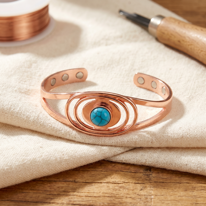 Bracelet en cuivre Roseau
