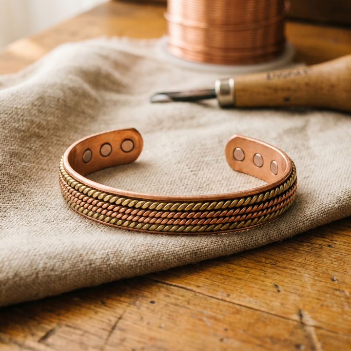 Bracelet en cuivre Forge