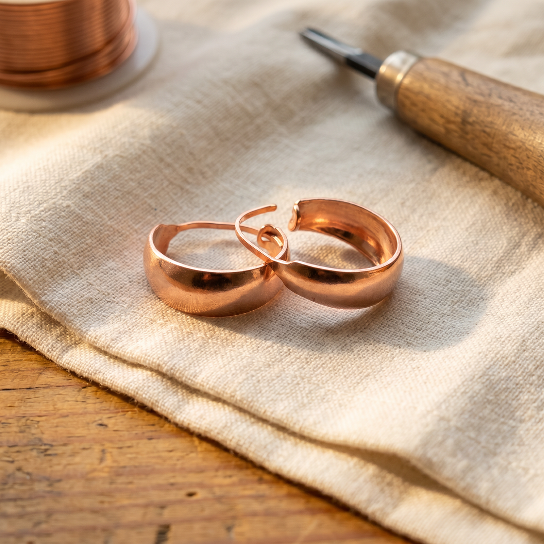 Boucles d'oreilles en cuivre Combe