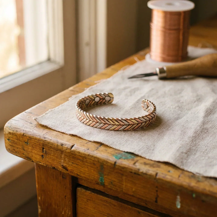 Bracelet en cuivre Taillis