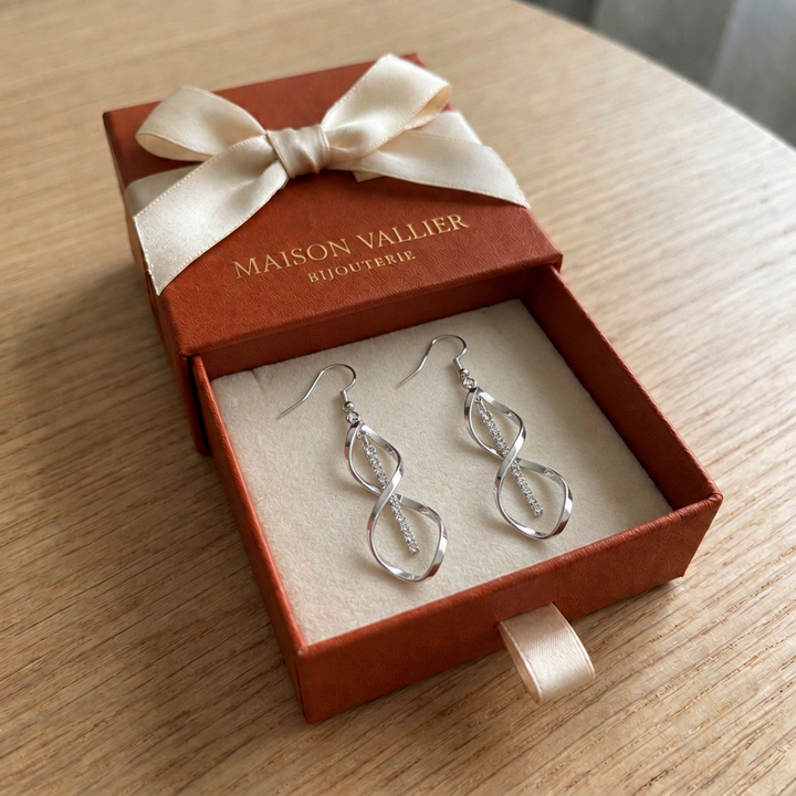Boucles d'oreilles en spirale rayon de soleil | Or