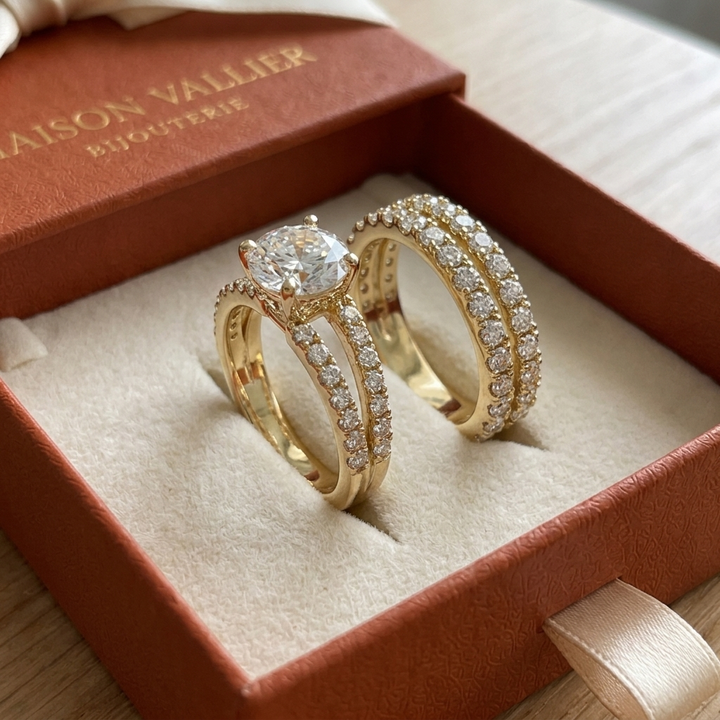 Ensemble de bagues éternelle radiance | Or