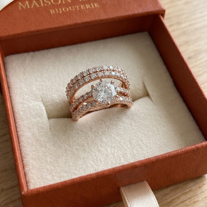 Ensemble de bagues éternelle radiance | Or