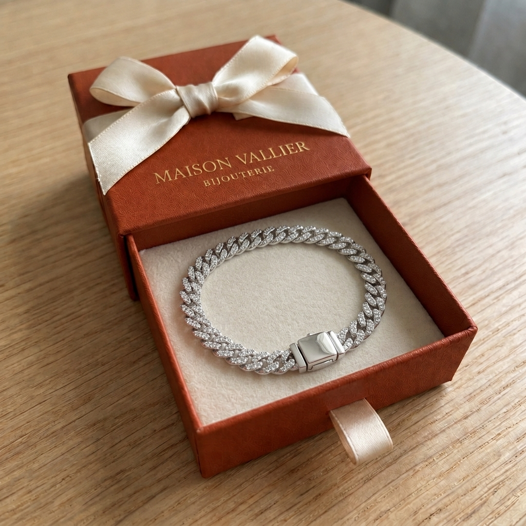 Bracelet cubain large | Or
