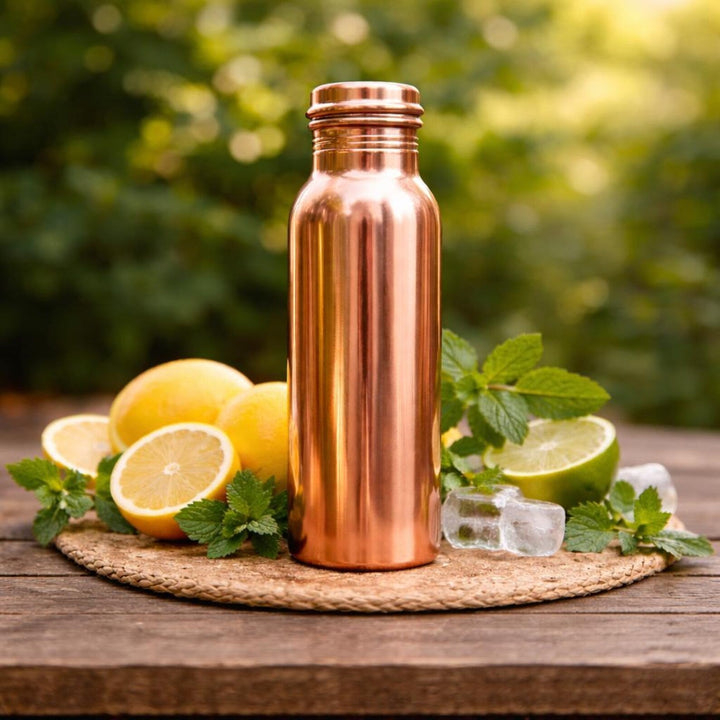 Bouteille d'eau en cuivre 950 ml — Lisse