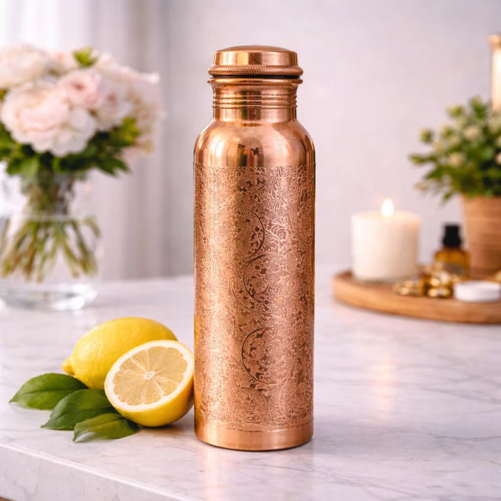 Bouteille d'eau en cuivre 950 ml — Gravée
