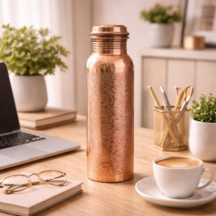 Bouteille d'eau en cuivre 950 ml — Gravée