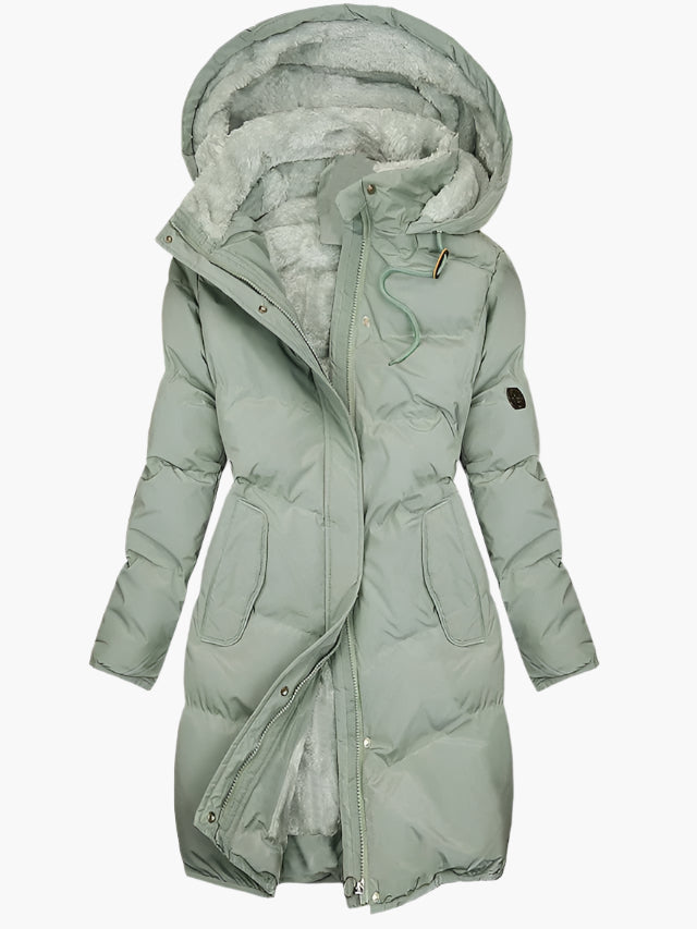 Veste Femme Longue | Avec Capuche & Doublure Chaude
