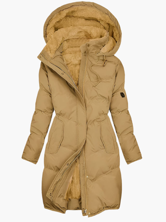 Veste Femme Longue | Avec Capuche & Doublure Chaude