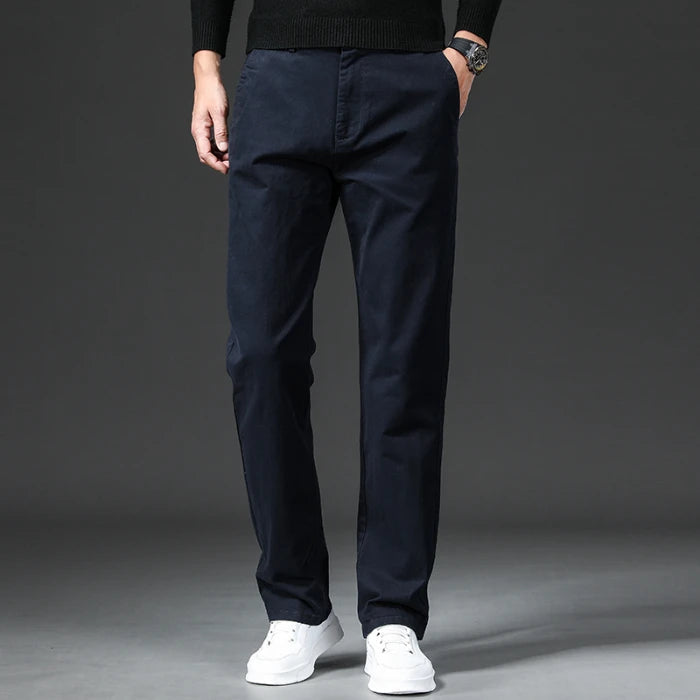 Amaury | Pantalon chino slim extensible à taille élastique
